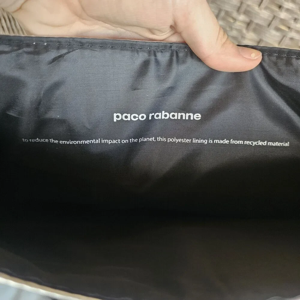 Paco Rabanne Invictus Metallic Silver Dry Backpack Weekend Unisex Cross Body Bag